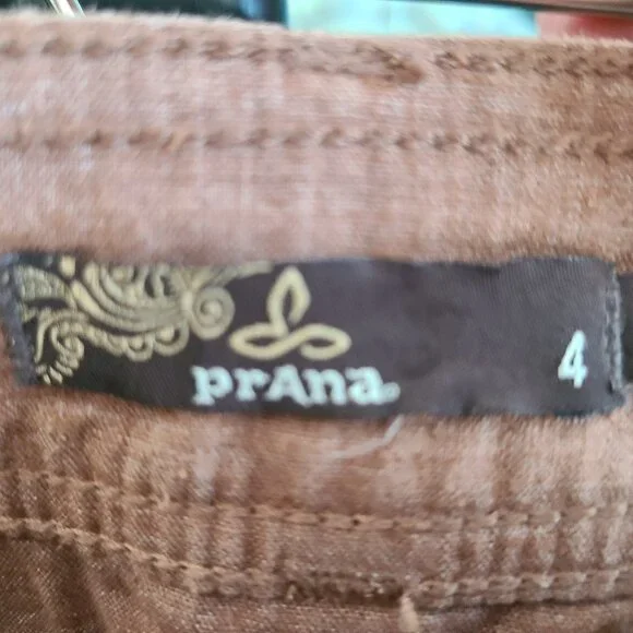 Prana Copper-Brown Women's Capris, Size 4, Excellent Condition - Picture 3 of 9